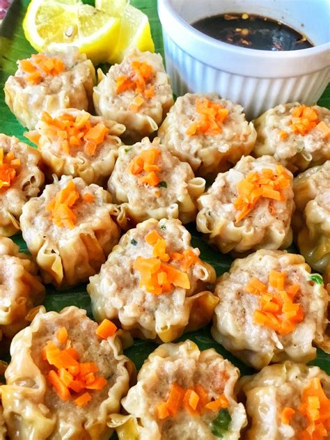 Pork and Shrimp Siomai .